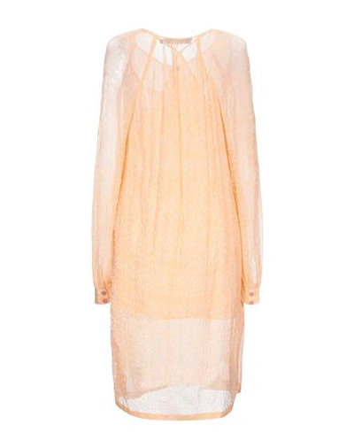 Shop Antik Batik Knee-length Dresses In Apricot