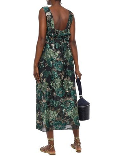 Shop Anna Sui Long Dress In Green