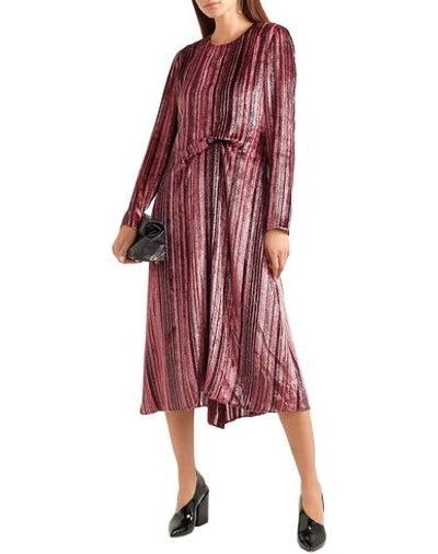 Shop Sies Marjan Woman Midi Dress Pastel Pink Size 2 Silk, Viscose, Lurex