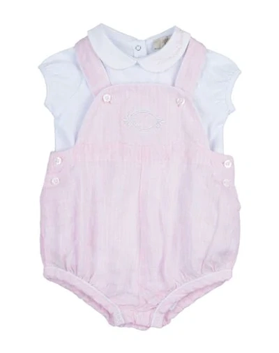 Shop Armani Junior Baby Overalls In White