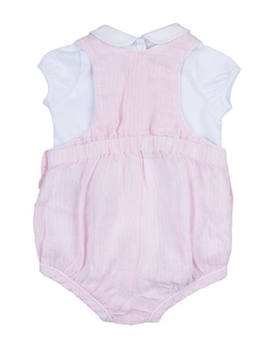 Shop Armani Junior Baby Overalls In White