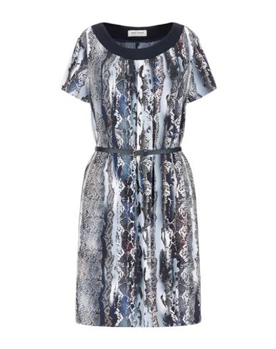 Shop Angelo Marani Short Dress In Light Grey