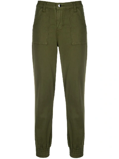 Shop J Brand Zeal Cuffed Trousers In Green