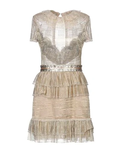 Shop Kristian Aadnevik Short Dresses In Platinum