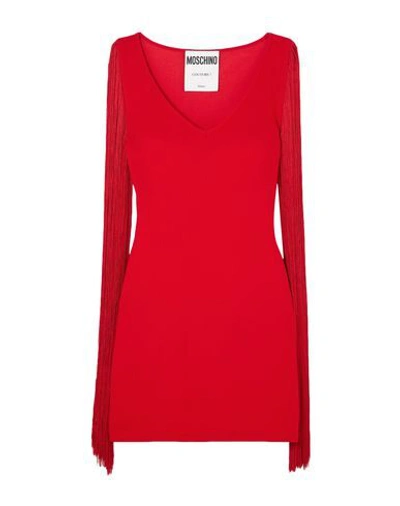 Shop Moschino Short Dresses In Red
