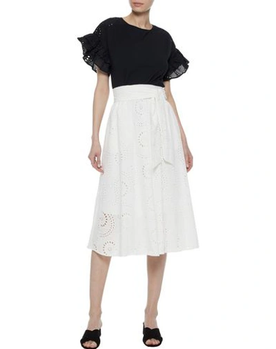 Shop Iris & Ink 3/4 Length Skirts In White