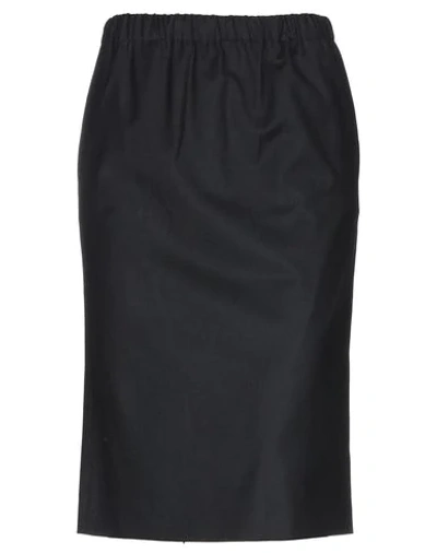 Shop True Tradition 3/4 Length Skirts In Black