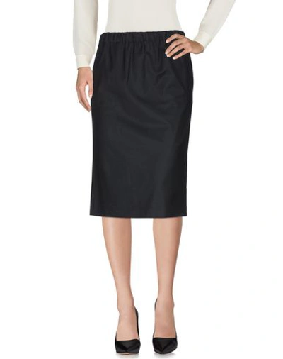 Shop True Tradition 3/4 Length Skirts In Black