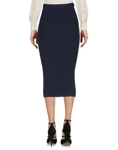 Shop Antonia Zander 3/4 Length Skirts In Dark Blue