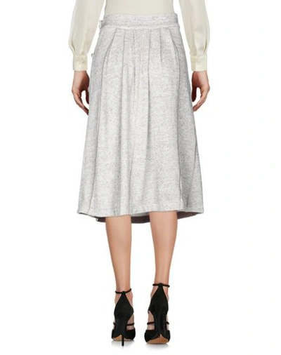 Shop Soho De Luxe Knee Length Skirts In Light Grey