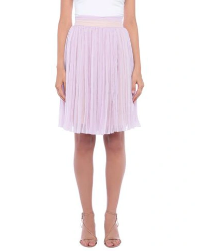 Shop Alcoolique Knee Length Skirts In Lilac