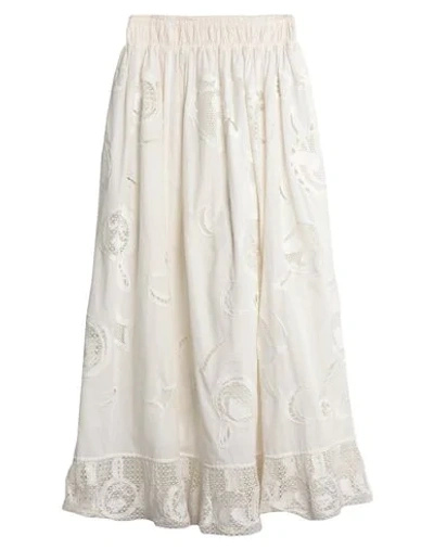 Shop Tsumori Chisato Maxi Skirts In White