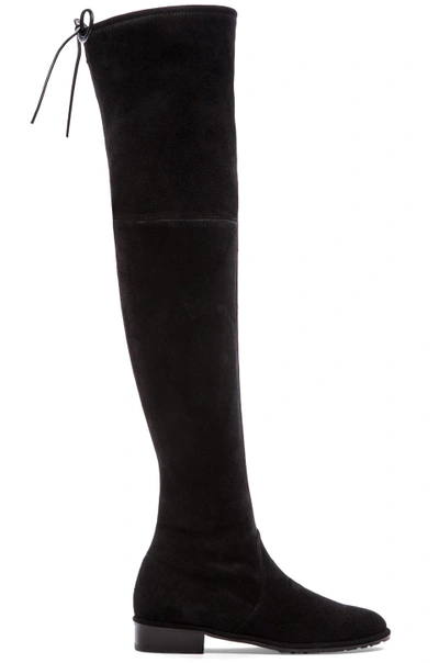 Shop Stuart Weitzman Lowland Boot In Black Suede