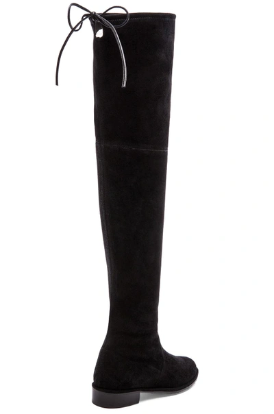 Shop Stuart Weitzman Lowland Boot In Black Suede