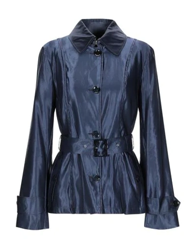 Shop Allegri Overcoats In Dark Blue