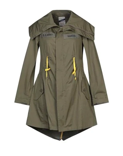 Shop History Repeats Overcoats In Military Green