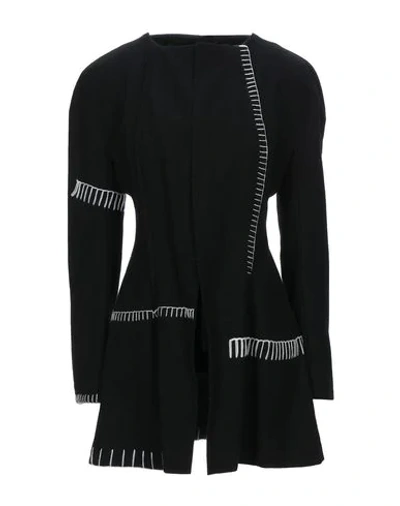 Shop Yohji Yamamoto Full-length Jacket In Black