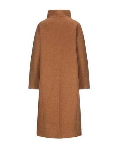 Shop Vanessa Bruno Coats In Ocher