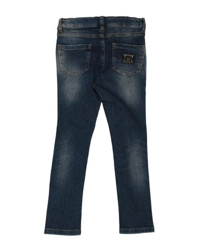 Shop Philipp Plein Toddler Girl Jeans Blue Size 6 Cotton, Elastane