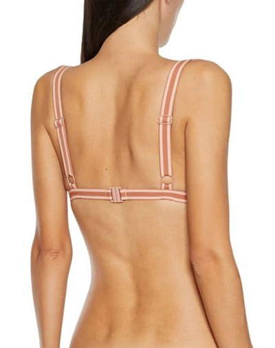 Shop Zimmermann Bikini Tops In Salmon Pink