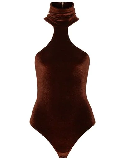 Shop Alyx One-piece Swimsuits In Dark Brown