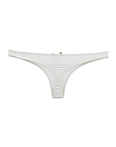 Shop Moschino Thongs In White