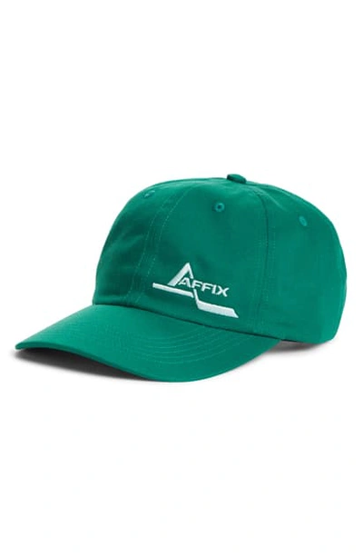 Shop Affix Foley Sequence Embroidered Logo Baseball Cap In Green