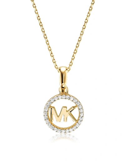 Shop Michael Kors Kors Custom Gold Logo Womens Necklace