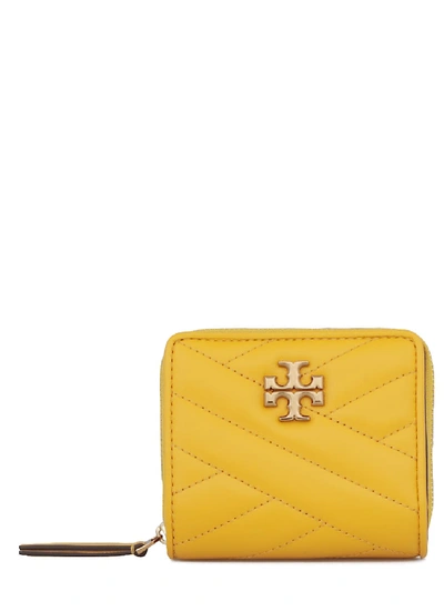 Shop Tory Burch Kira Bi-fold Wallet In Goldfinch