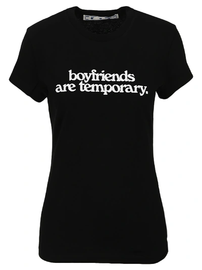 Shop Off-white Off White Boyfriend T-shirt In Black
