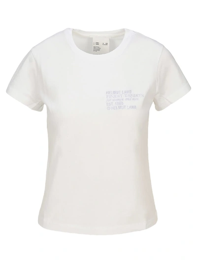 Shop Helmut Lang Baby Tee In White