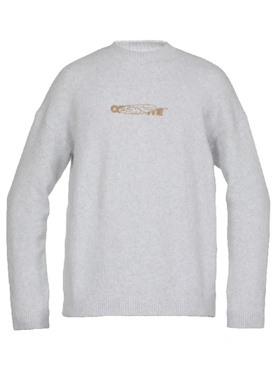 Shop Off-white Barrel Worker Sweater In Off White Orange