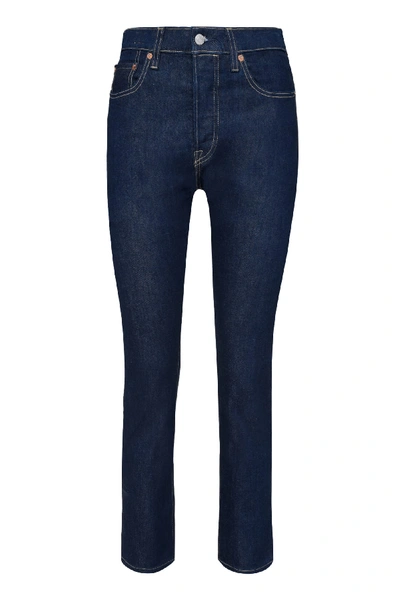 Shop Levi's 501 Straight Leg Jeans In Denim
