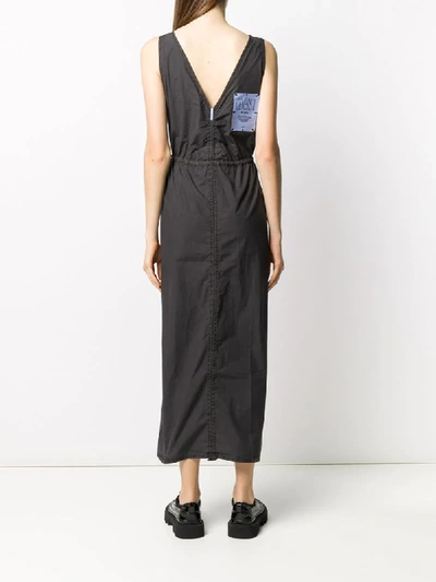 Shop Mcq By Alexander Mcqueen Elastic Waistband Dress In Black