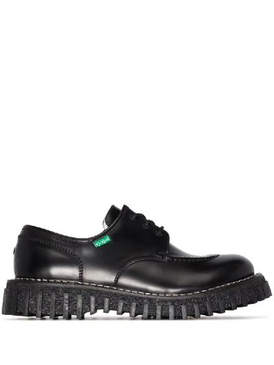 Shop Adieu X Kickers 'aktive' Derby-schuhe In Black