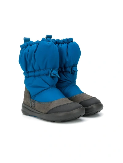 Shop Camper Calf-length Drawstring Boots In Blue