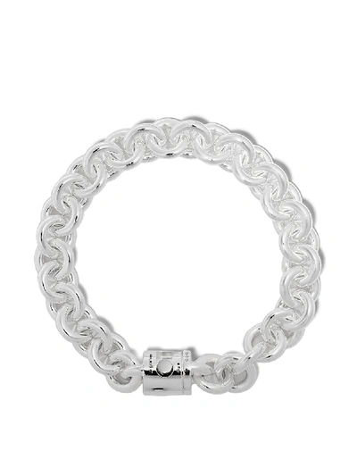 Shop Le Gramme Chunky Maillon Bracelet In Silver