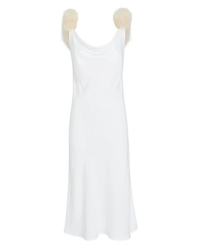 Shop Sleeper Voulez Vous Dancer Slip Dress In White