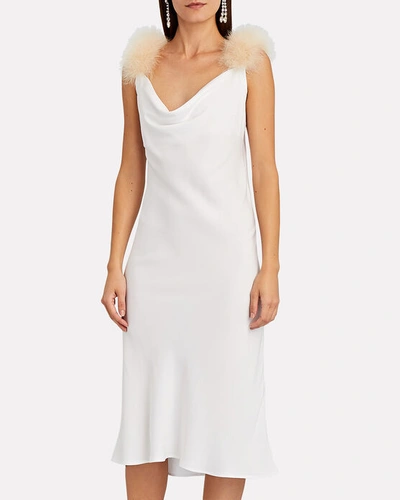Shop Sleeper Voulez Vous Dancer Slip Dress In White