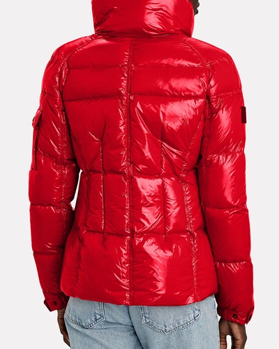 Shop Sam. Freestyle Down Puffer Jacket In Red