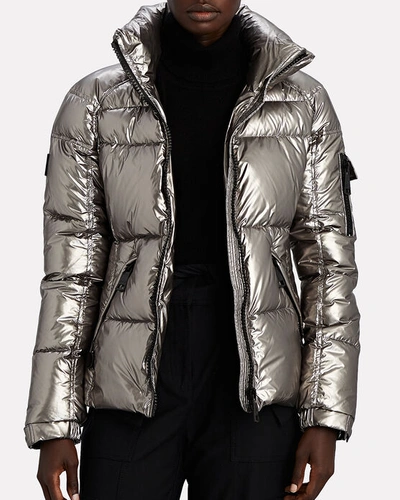 Shop Sam Freestyle Down Puffer Jacket In Silver