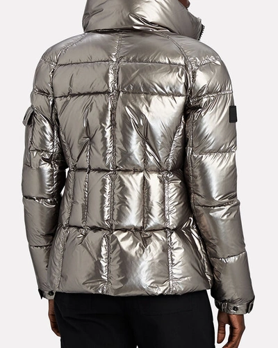 Shop Sam Freestyle Down Puffer Jacket In Silver