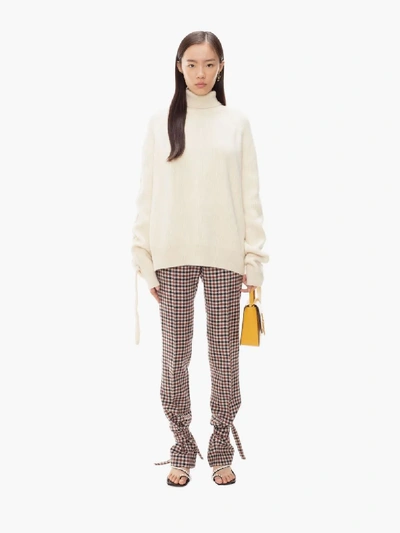 Shop Jw Anderson Cable Insert Turtleneck In White
