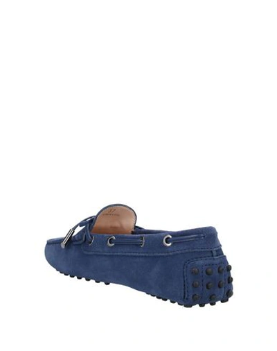 Shop Tod's Loafers In Dark Blue