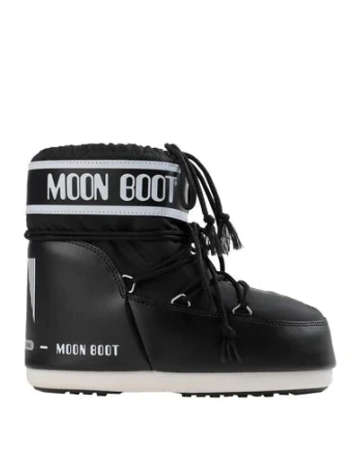 Moon Boot Classic Bicolor Lace-up Short Snow Boots In Black | ModeSens