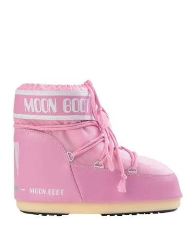 Shop Moon Boot Classic Low 2 Woman Ankle Boots Pink Size 8-9.5 Textile Fibers