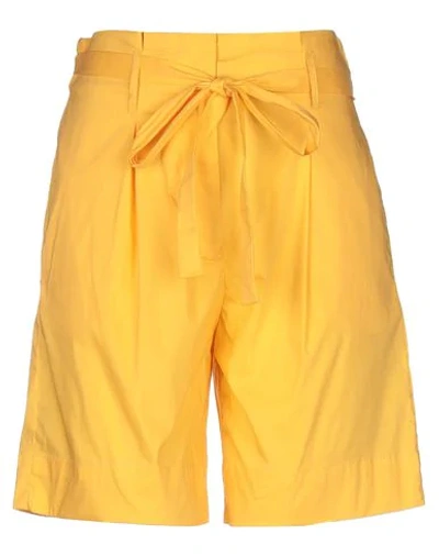 Shop Liviana Conti Shorts & Bermuda Shorts In Yellow
