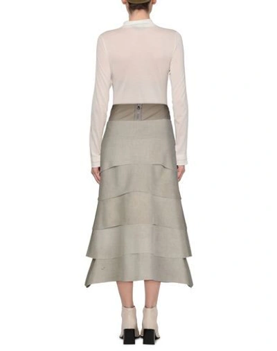 Shop Alessandra Marchi Maxi Skirts In Beige