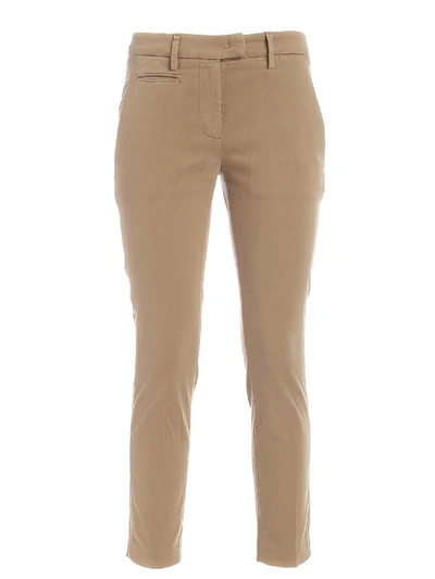Shop Dondup Perfect Trousers In Beige