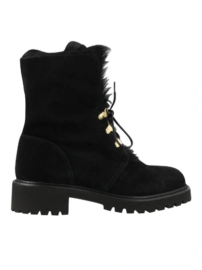 Shop Giuseppe Zanotti Suede Ankle Boots In Black